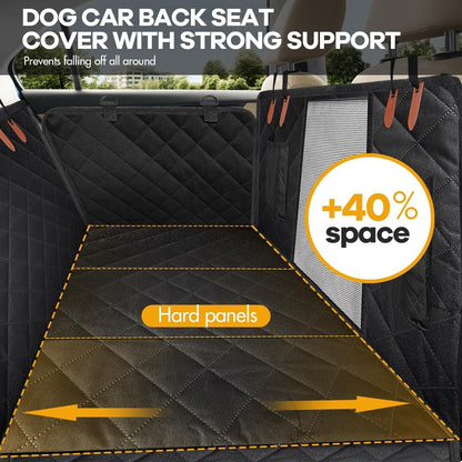 Back Seat Extender for Dogs, Hard Bottom Dog Car Seat Cover, Dog Hammock for ...